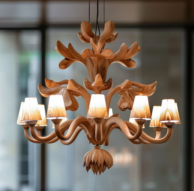 Lustre en bois : l’élément déco qui apporte chaleur et caractère