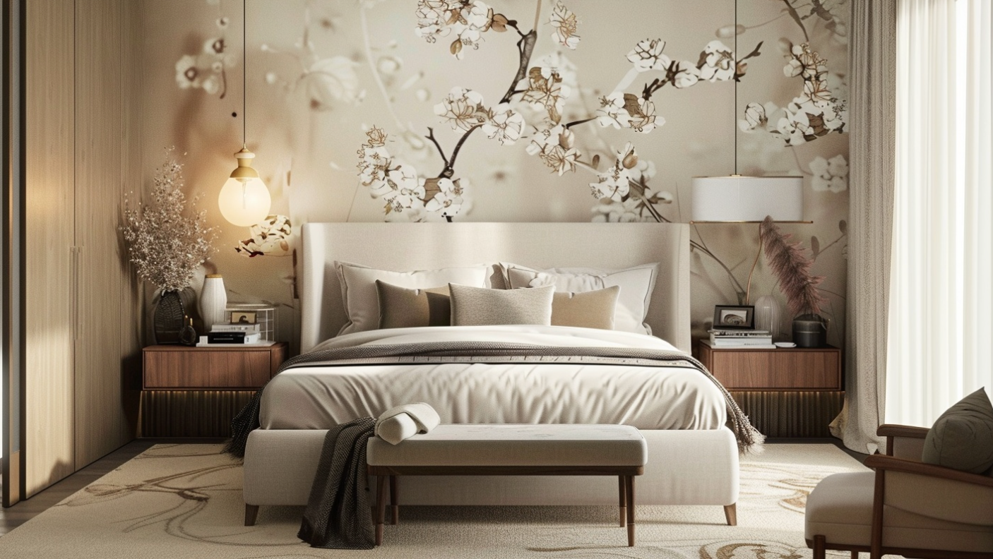 Sublimer votre chambre avec un papier peint pour chambre à coucher
