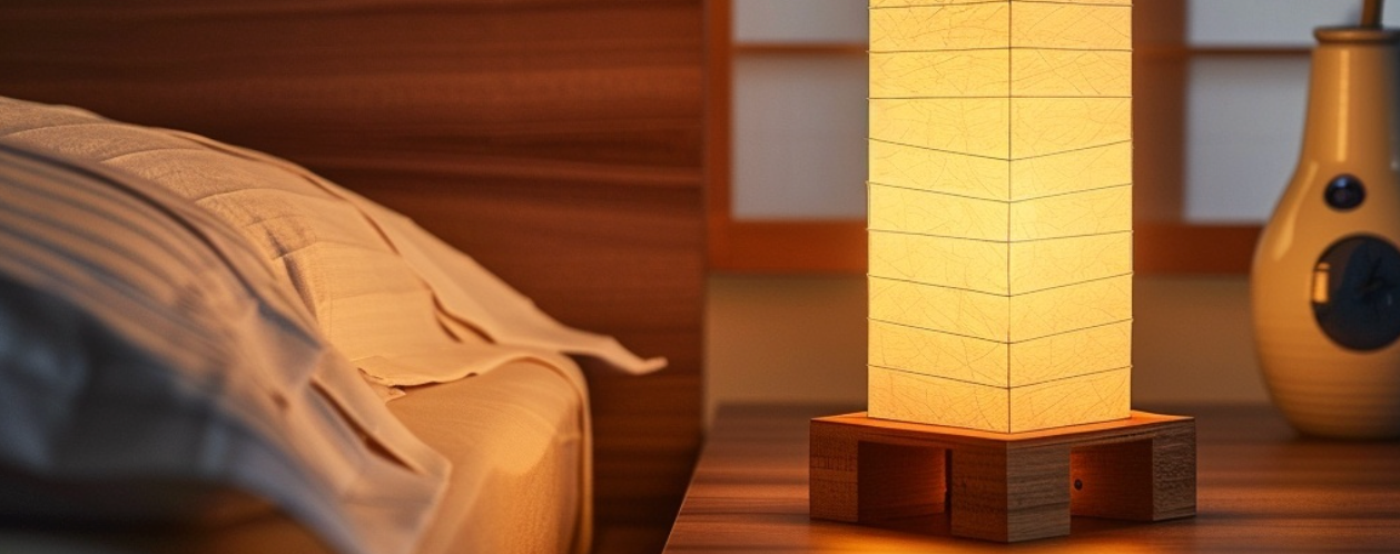 Comment une lampe de chevet japonaise change l’ambiance d’une chambre