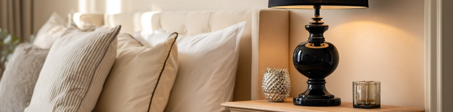Comment intégrer une lampe de chevet noire sans assombrir la chambre ?