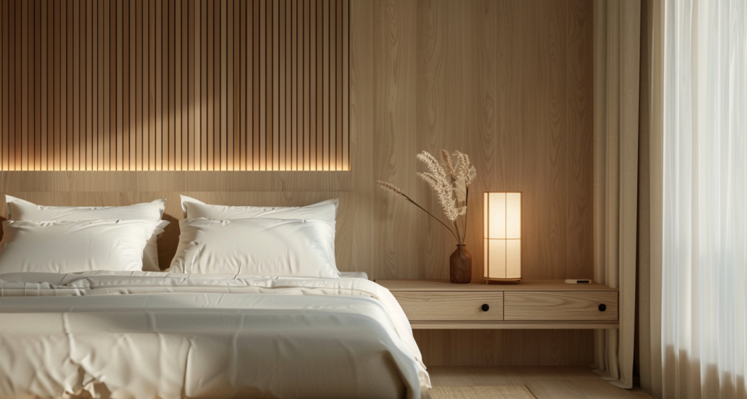 Lampe chevet Japonaise