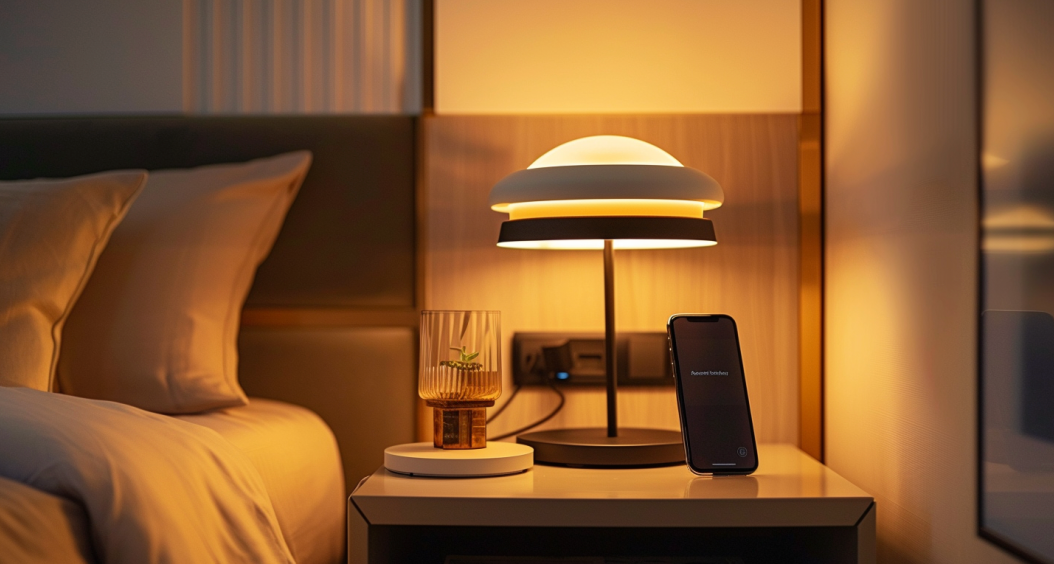 Lampe de chevet Chargeur