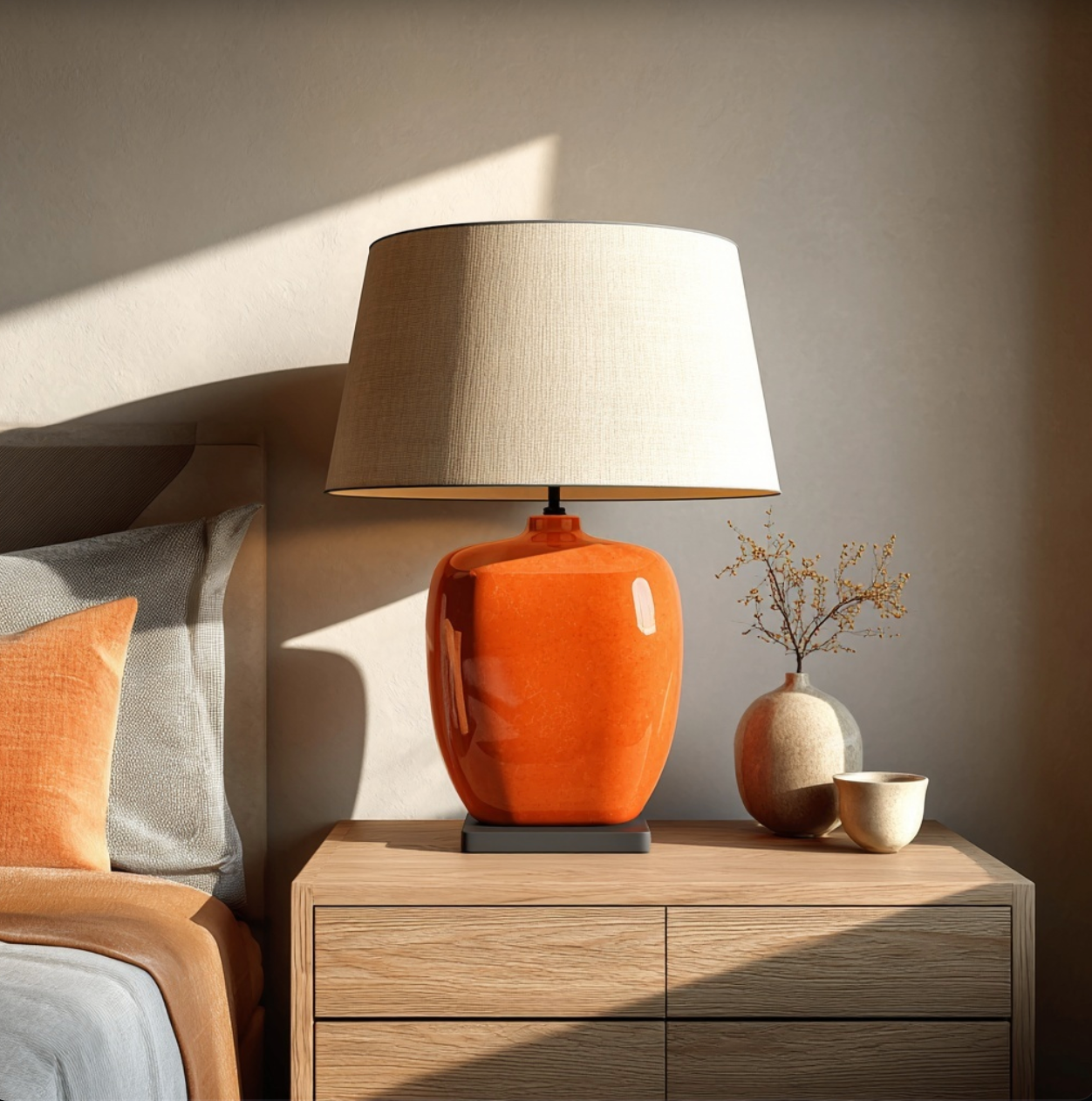 Lampe de chevet Orange