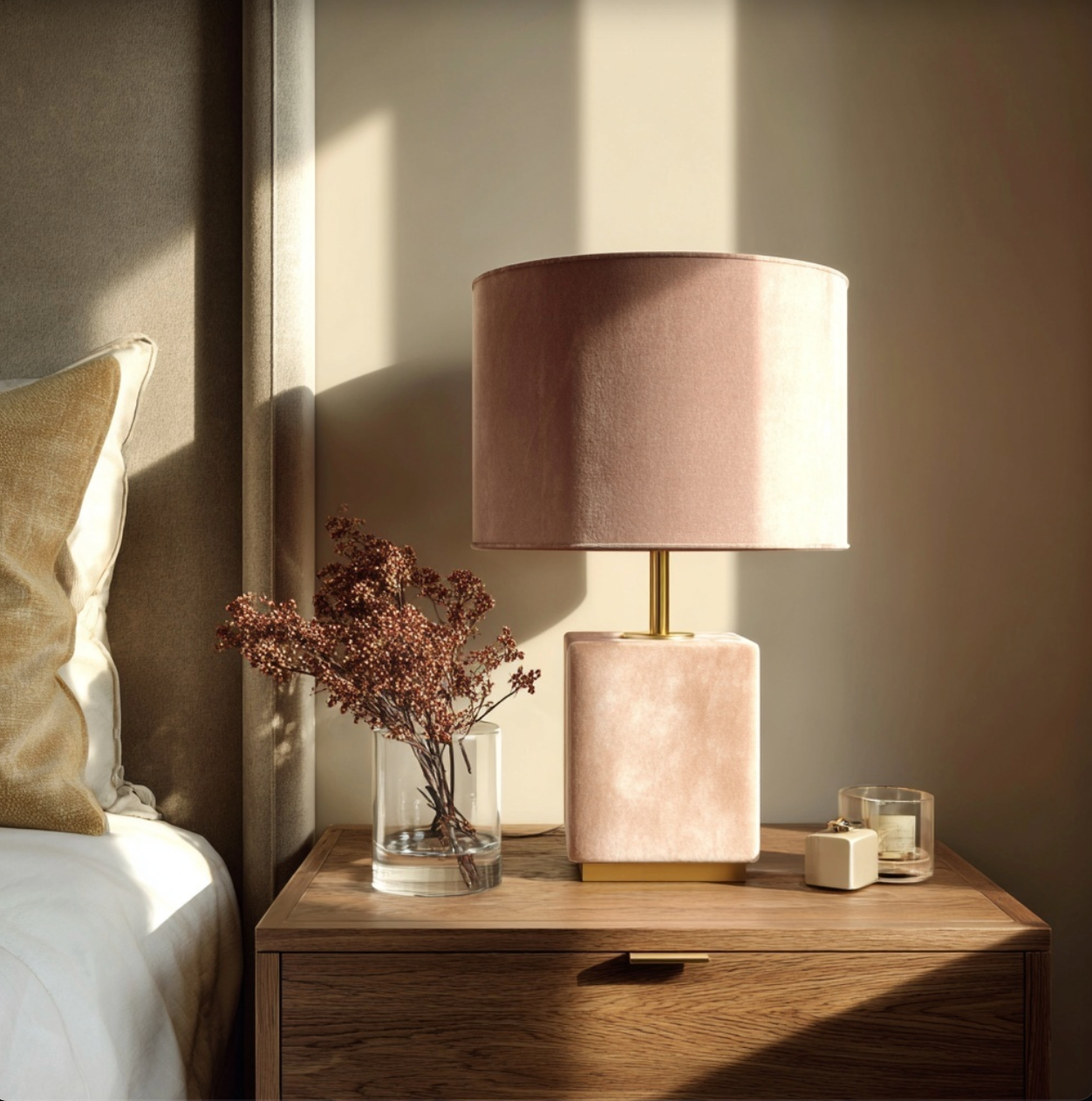 Lampe de chevet Rose