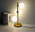 Lampe de chevet blanc et doré - Vignette | Aura Douce