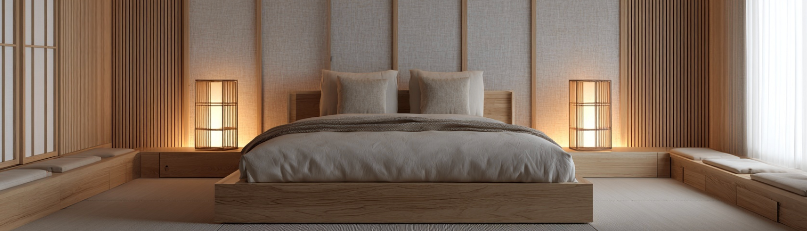 Lampe de chevet japonaise