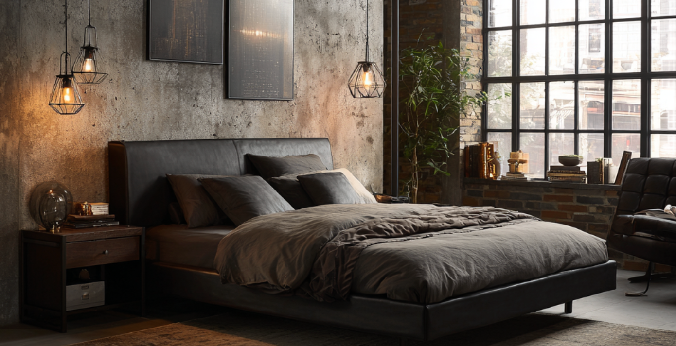 Déco chambre industriel : un style brut et affirmé pour l’espace nuit