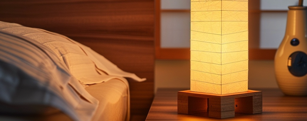 Comment une lampe de chevet japonaise change l’ambiance d’une chambre