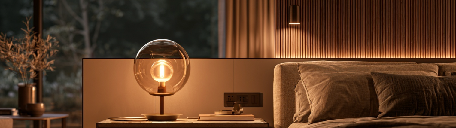 Pourquoi les lampes de chevet en verre séduisent autant ?