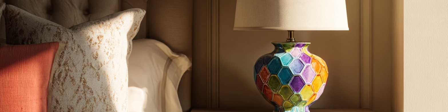 Comment intégrer une lampe de chevet colorée dans une chambre ?