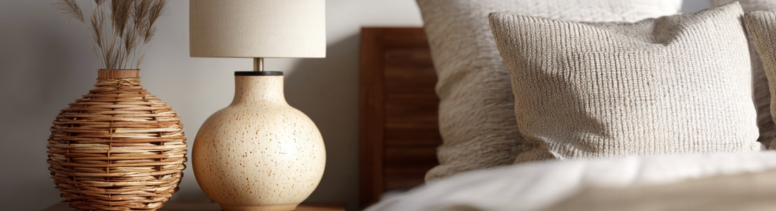 Les matières tendance pour une lampe de chevet