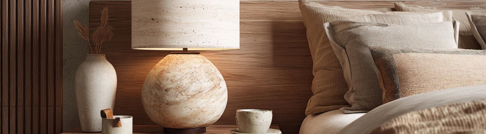 Les matières tendance pour une lampe de chevet