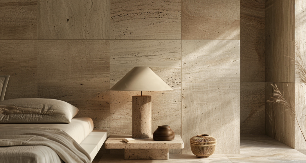 Lampe de chevet Travertin