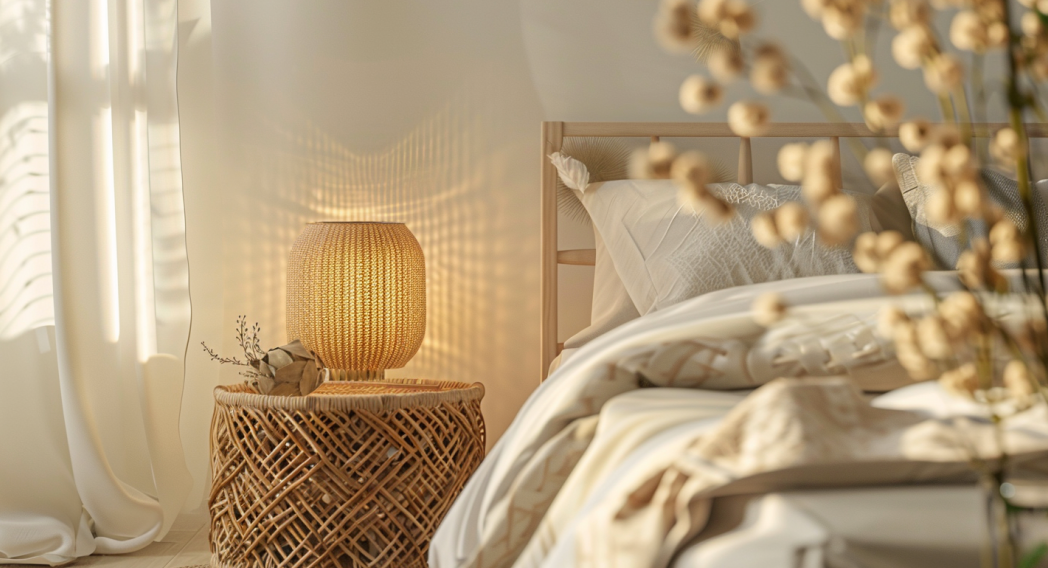 Lampe de chevet Osier