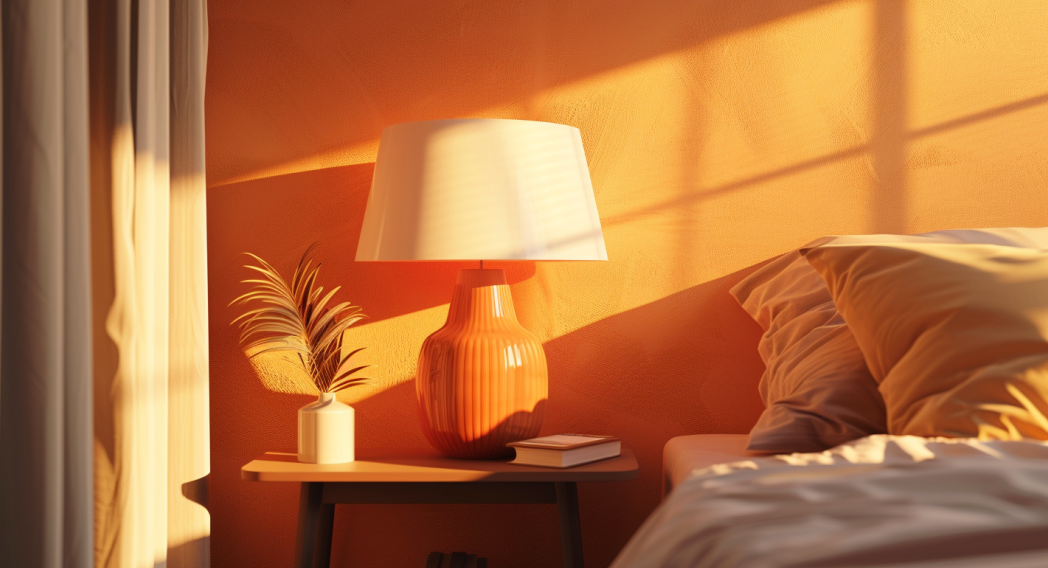 Lampe de chevet Orange
