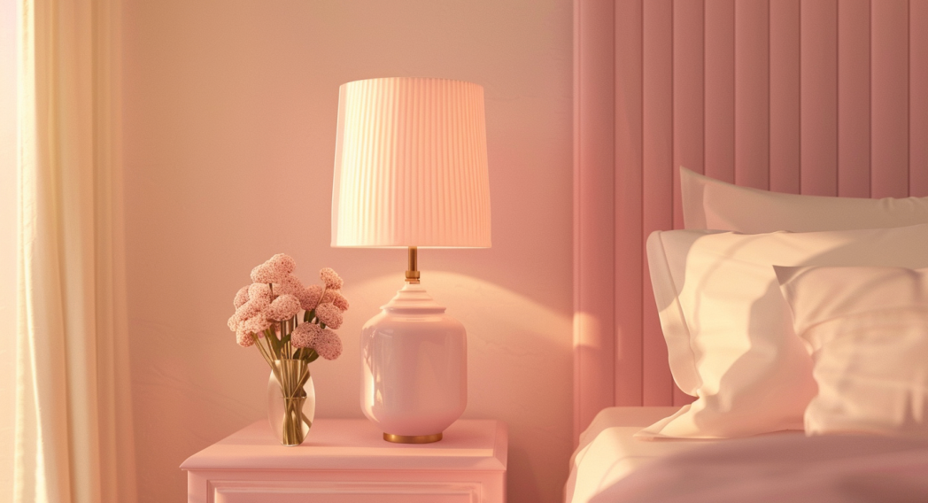 Lampe de chevet Rose
