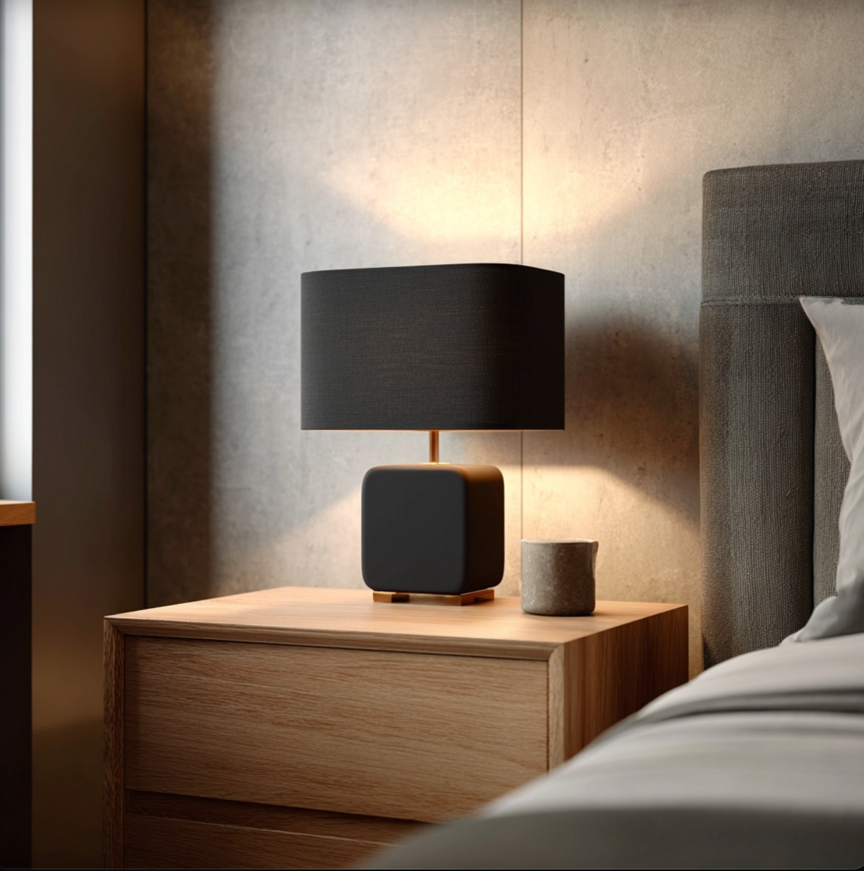 Lampe de chevet Noir