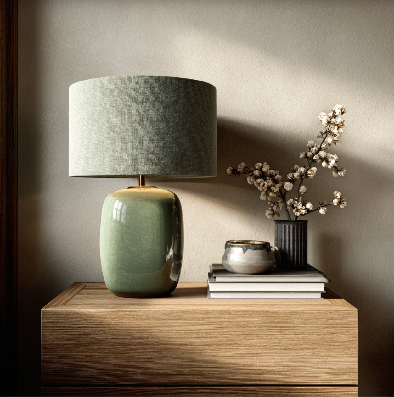Lampe de chevet Verte