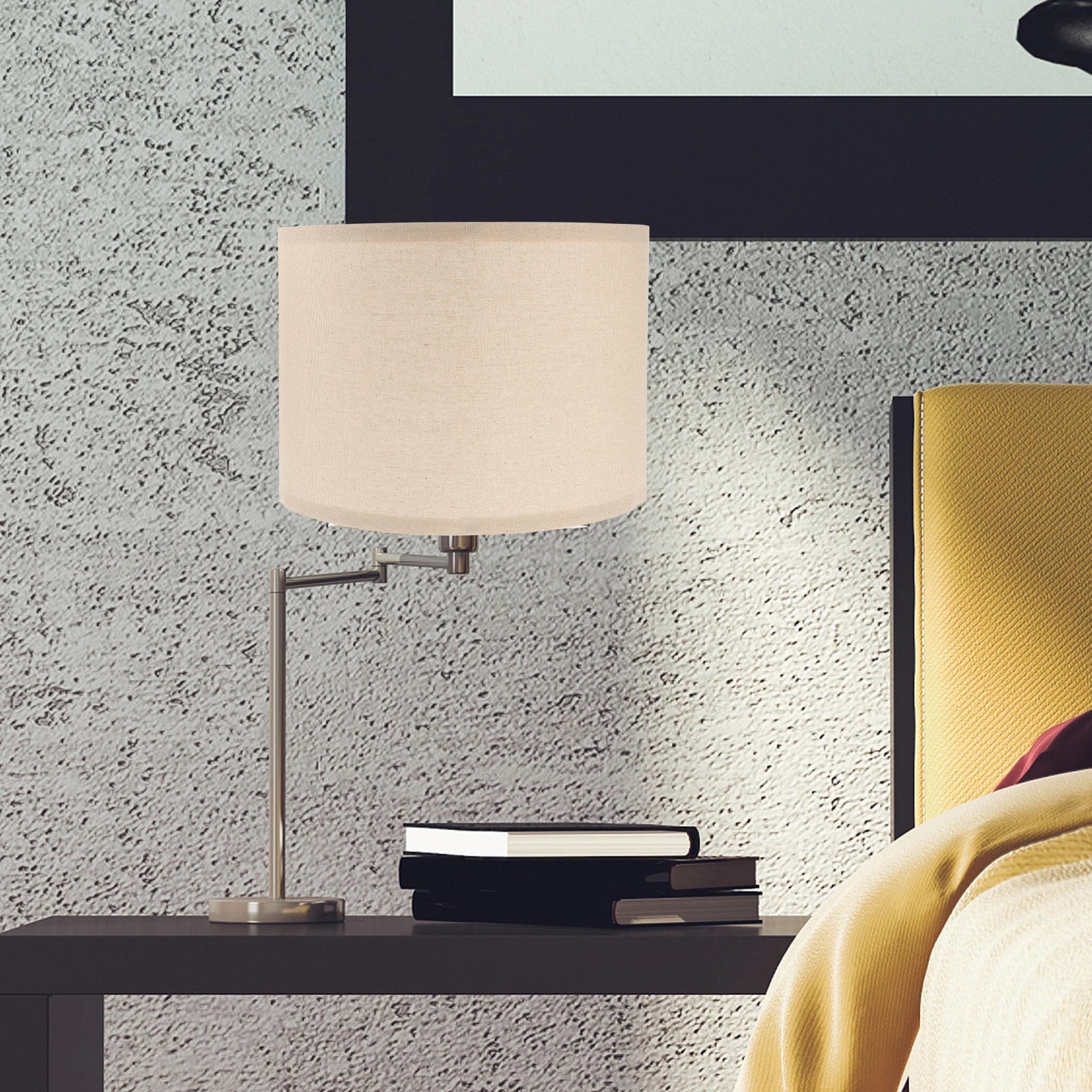 Abat jour beige lampe de chevet