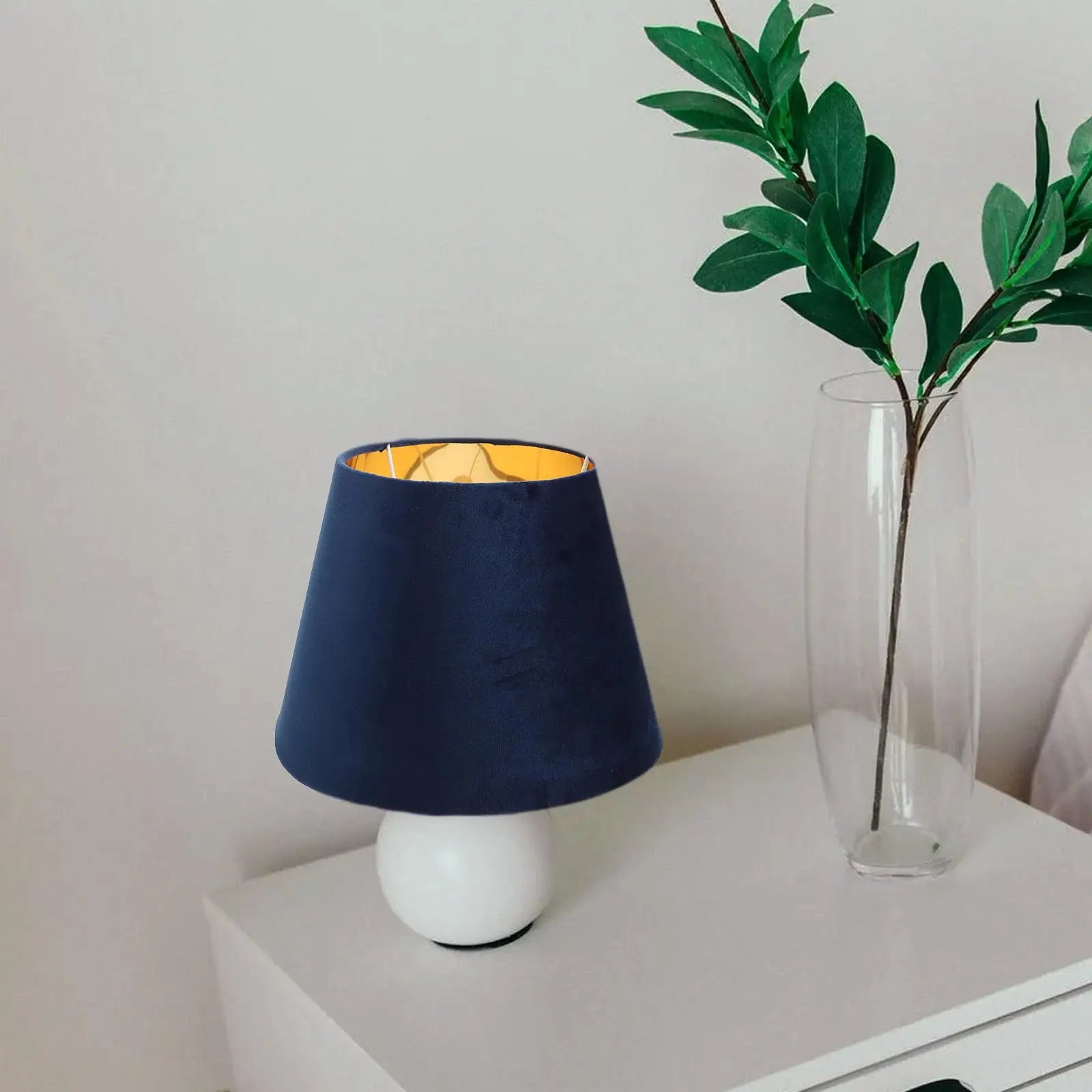 Abat jour bleu lampe de chevet