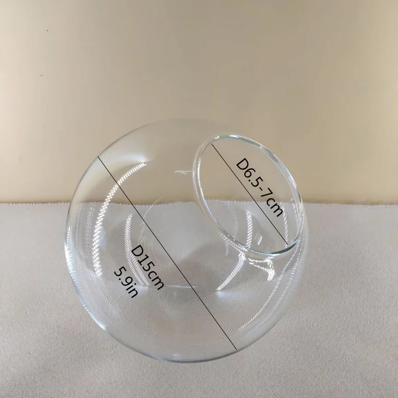 Abat jour en verre pour lampe de chevet