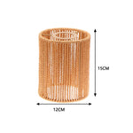 Abat jour lampe de chevet rotin - Vignette | Aura Douce 