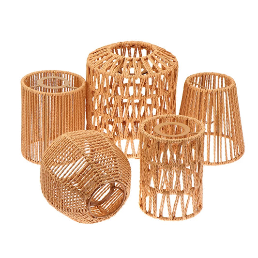 Abat jour lampe de chevet rotin