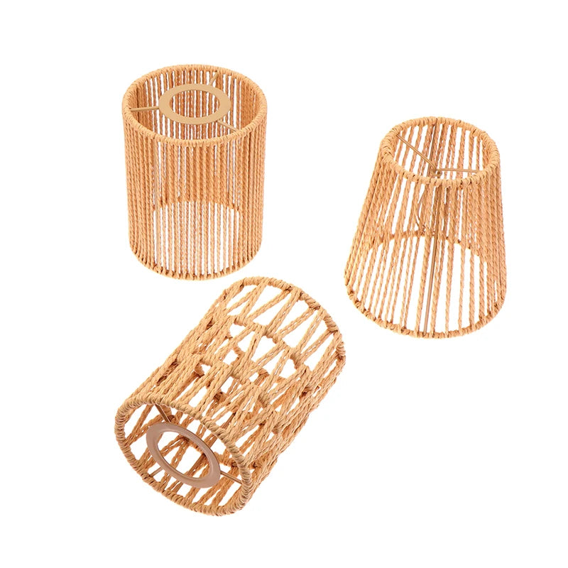 Abat jour lampe de chevet rotin
