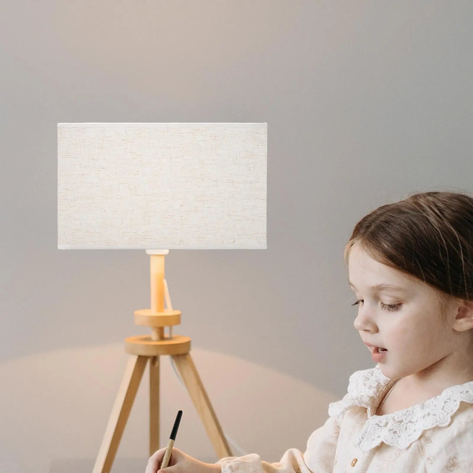 Abat jour pour lampe de chevet rectangle