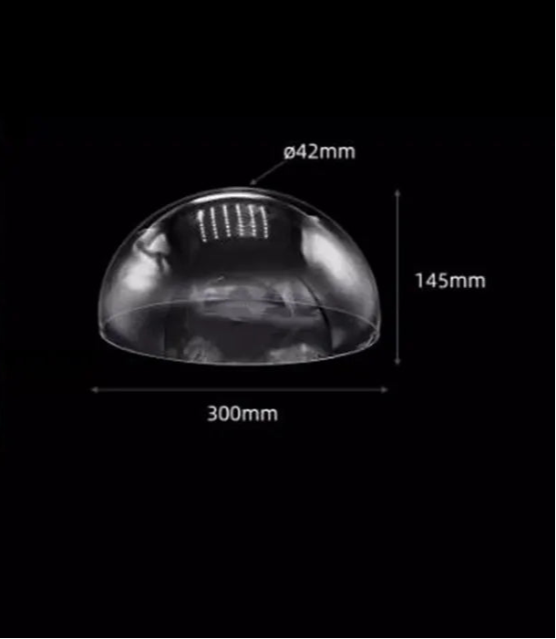 Abat jour pour lampe de chevet transparent