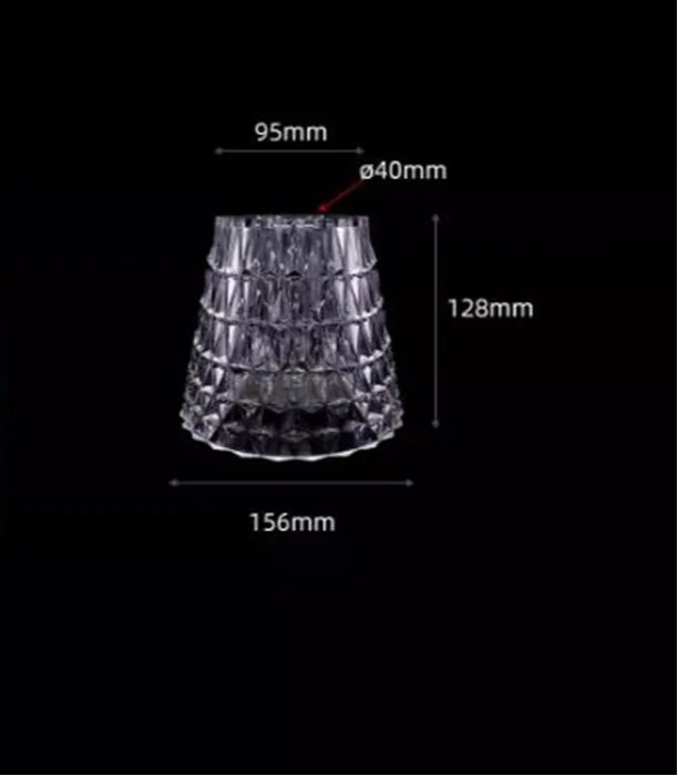 Abat jour pour lampe de chevet transparent