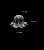 Abat jour pour lampe de chevet transparent - Vignette | Aura Douce 