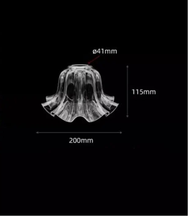 Abat jour pour lampe de chevet transparent