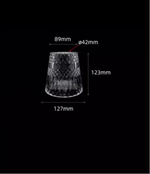 Abat jour pour lampe de chevet transparent - Vignette | Aura Douce 