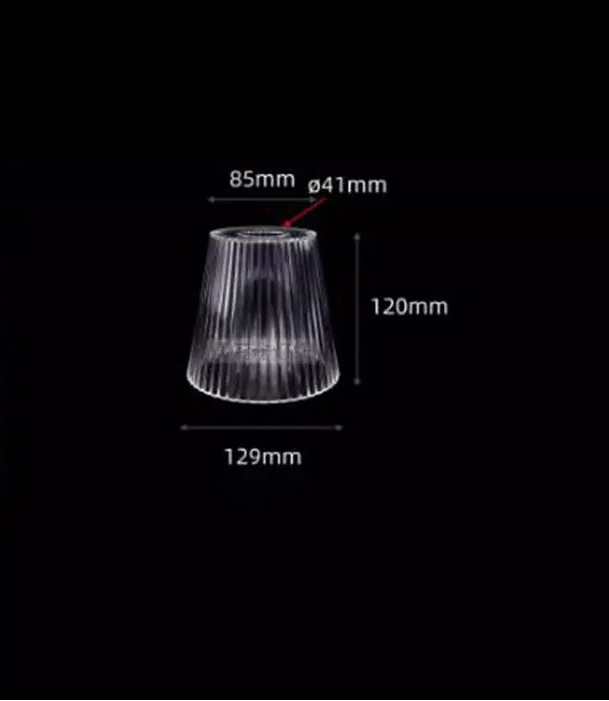 Abat jour pour lampe de chevet transparent