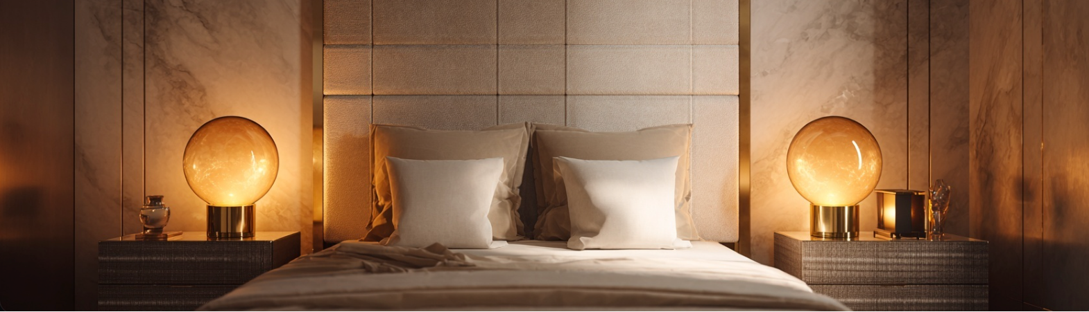 Lampe de chevet boule 