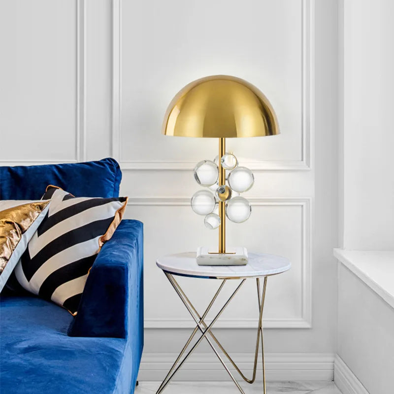 Globe verre lampe de chevet