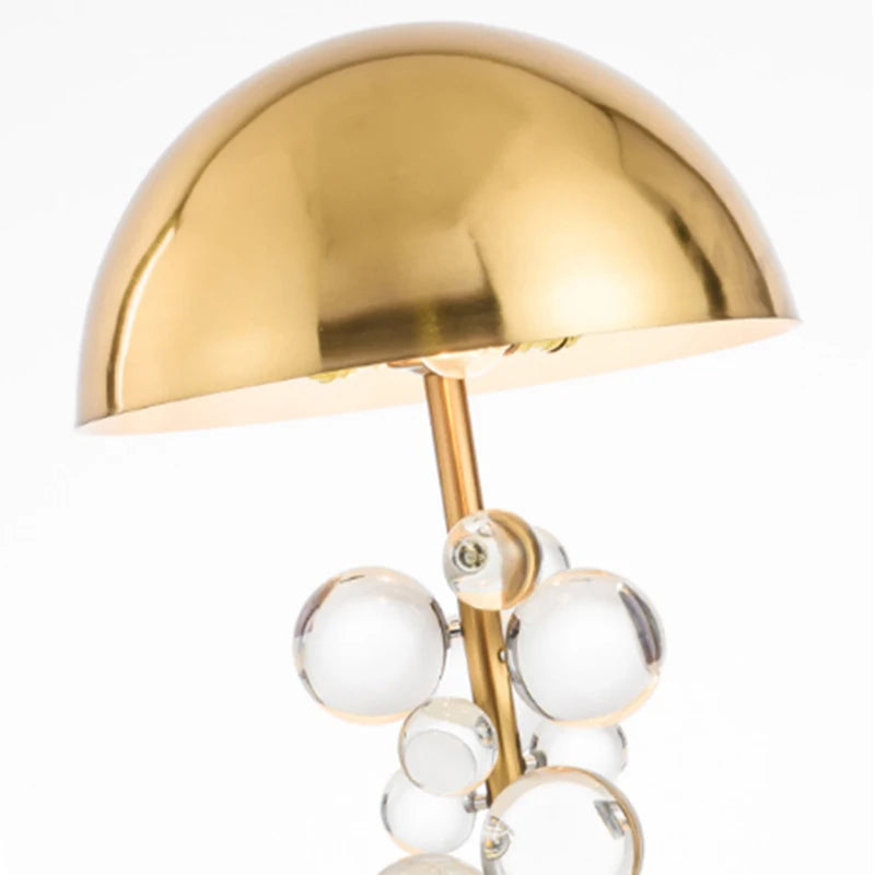 Globe verre lampe de chevet
