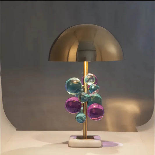 Globe verre lampe de chevet