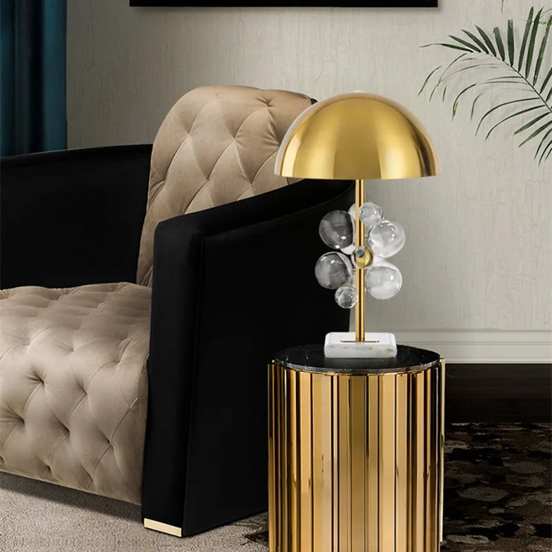 Globe verre lampe de chevet