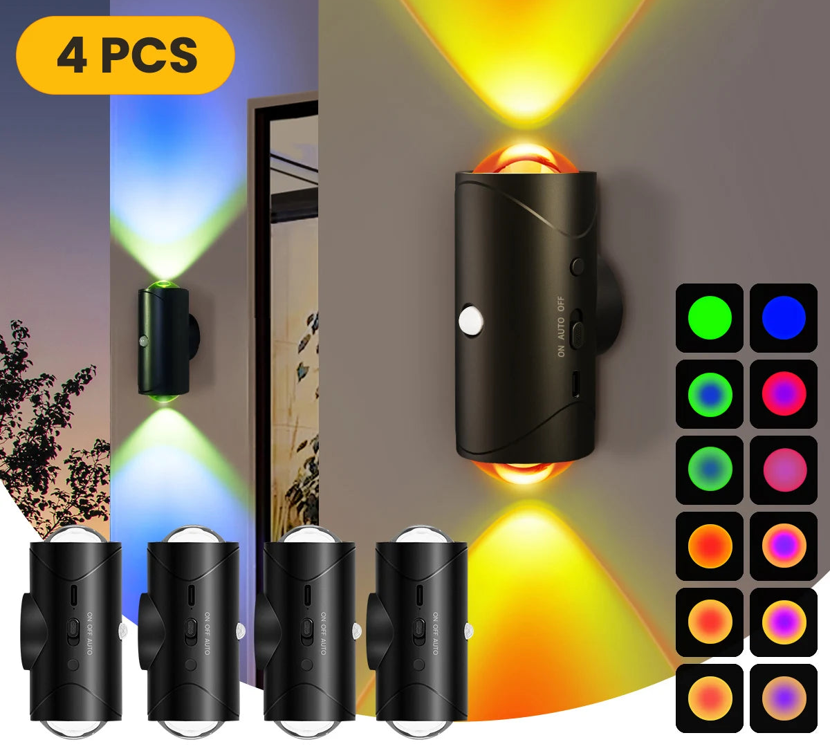 Lampe de chevet à LED sans fil