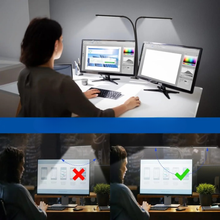 Lampe de chevet a pince