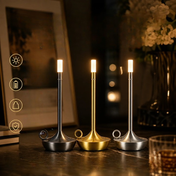 Lampe de chevet aluminium