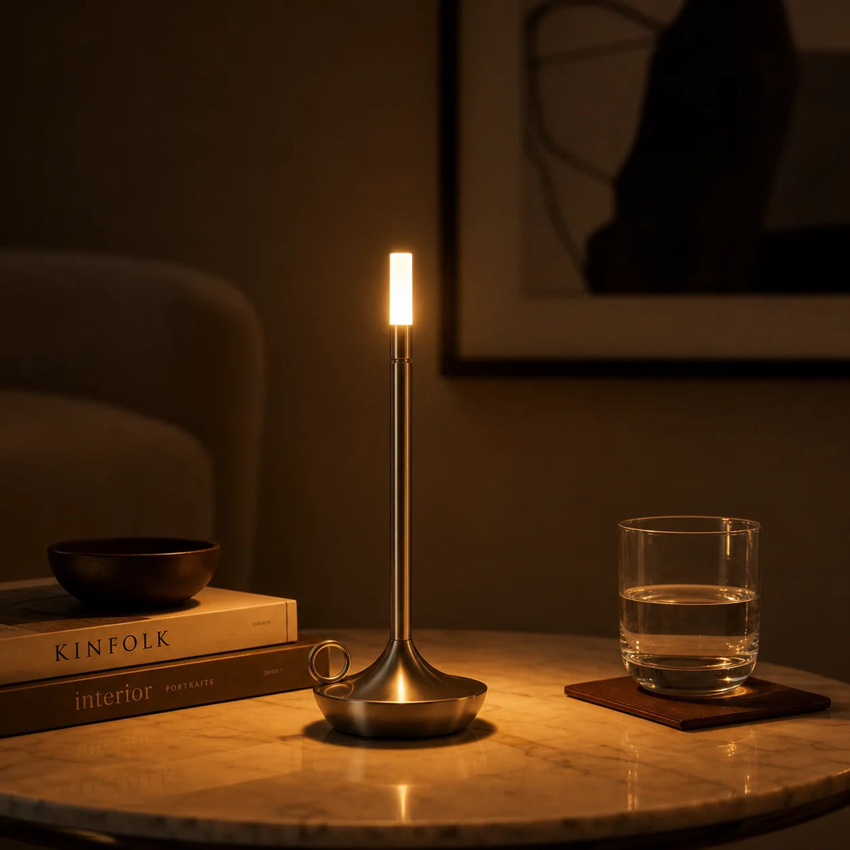 Lampe de chevet aluminium