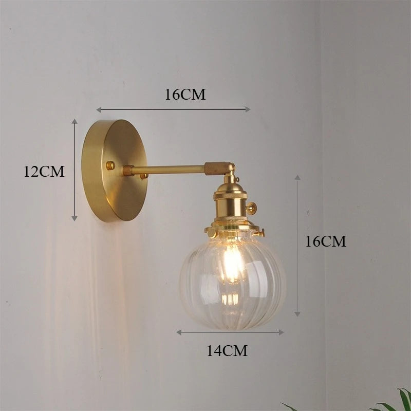 Lampe de chevet ancienne cuivre