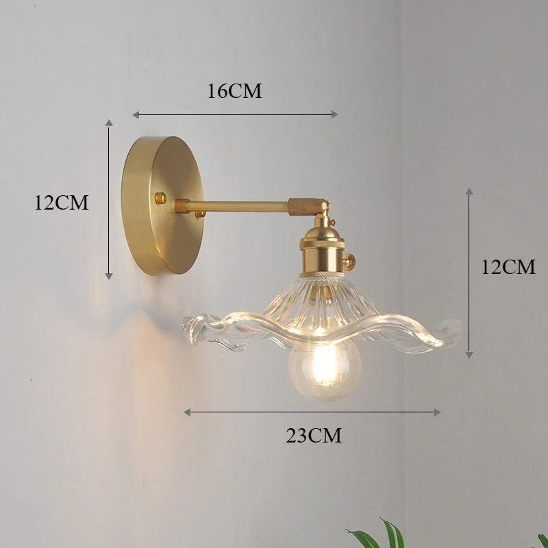 Lampe de chevet ancienne cuivre