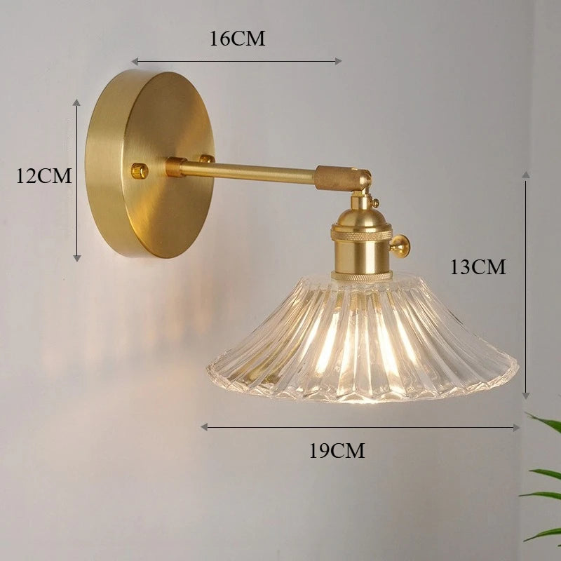 Lampe de chevet ancienne cuivre