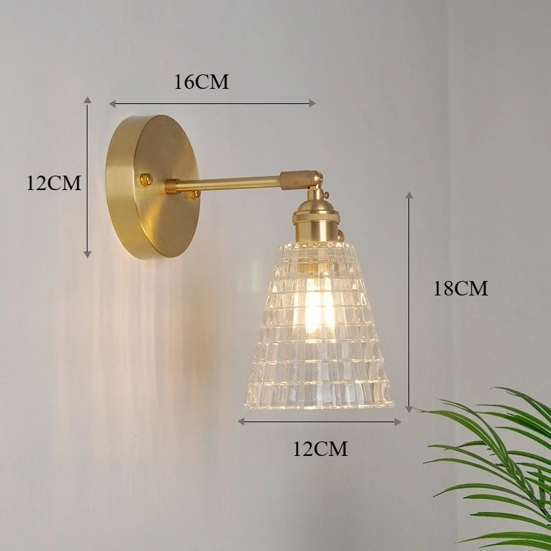 Lampe de chevet ancienne cuivre