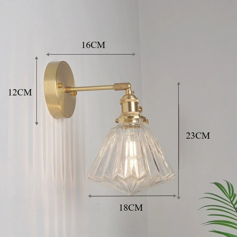 Lampe de chevet ancienne cuivre