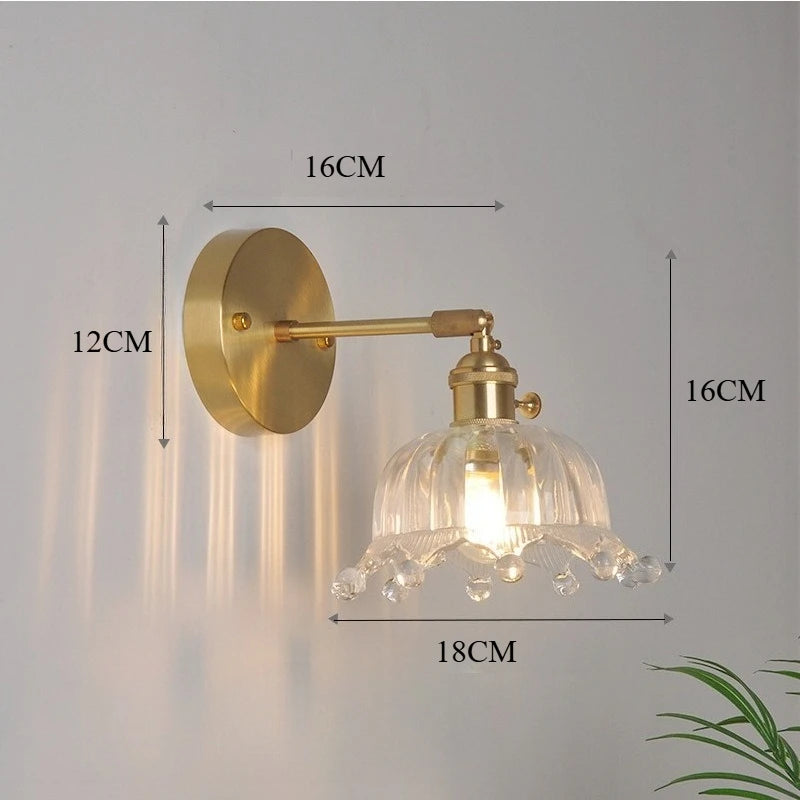 Lampe de chevet ancienne cuivre